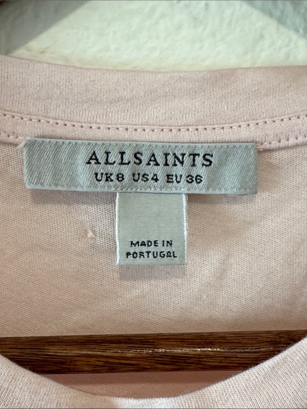 AllSaints Pink RIVI DRAPED MIDI DRESS - Picture 5 of 11